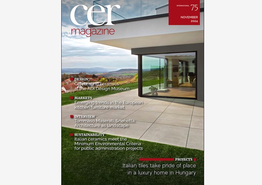 “Italian ceramic products meet Environmental Criteria for public administration projects,“ is a topic in Italian Confindustria Ceramica’s CER Magazine (#75)