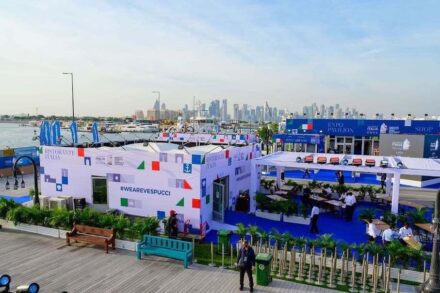 The “Italian Village“ in the port of Doha.