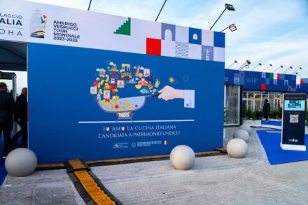 The “Italian Village“ in the port of Doha.
