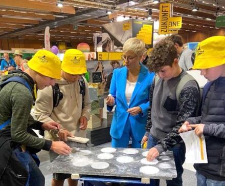 Young dice experts and local celebrity.