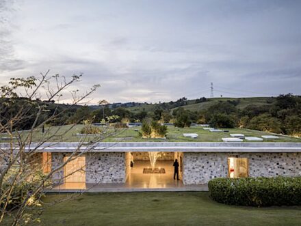 Village House, Brazil. Studio mk27, Brazil: The complex is located on the grounds of a ranch in the state of São Paulo and is a replica of a village as one would expect from elsewhere: buildings with specific functions are placed close to one another.