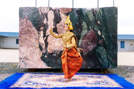 Marble Four Seasons Green quarried by Xiaotian Mining in Cambodia.