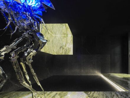 “From Quarry to Space.“ Design: Nick (Nick Design Studio). Company: Kings-Wing Stone.