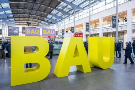 Messe BAU in München.