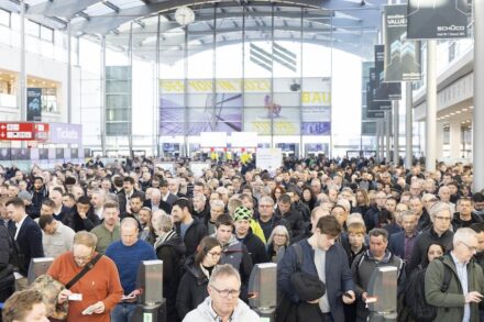 Messe BAU in München.