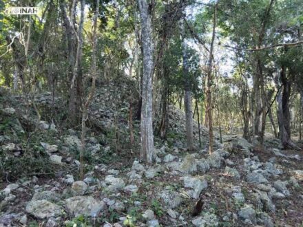 Structure 16 and associated wall section. Photo: Juan Garcia Targa (2024)