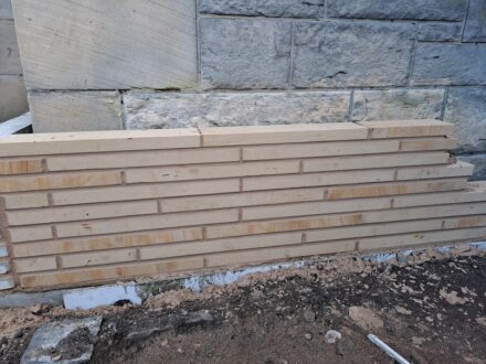 Bricks aus dem Darney Sandstein der Firma Hutton Stone.