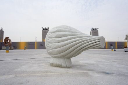 Mikhail Sobolev (b. 1977) is a Russian artist who lives and works in Moscow, where he creates in his workshop using a wide range of materials, including marble, granite, diabase, sandstone, limestone, and ceramics. He has participated in international exhibitions and symposiums, earning numerous awards, including the Medal of the Moscow Union of Artists for Merits in the Field of Fine Arts.