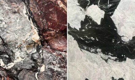 Marbles FANTASTIC VIOLET (left) and PANDA GREEN from Xiaotian Mining, Cambodia.