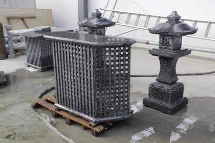 Sesame Black granite from Dalian Yusheng, China.