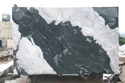 Marble Panda Green quarried by Xiaotian Mining in Cambodia.