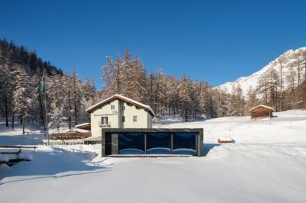 Sauna in St. Moritz.