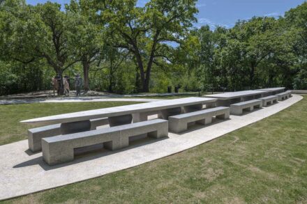 Category Public Landscapes/Parks/Memorials: Crawford Memorial Park “Comunidad” Public Art Project, Dallas, Texas.