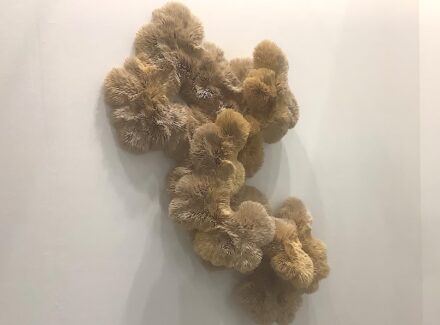 Chris Soal: „A language of Soul“, 2025, bamboo and Birch Wood toothpicks. Gallery Whatiftheworld, Cape Town.