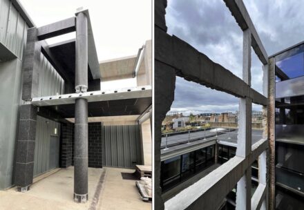 Concepts for load-bearing natural stone constructions by The Stonemasonry Company, London.