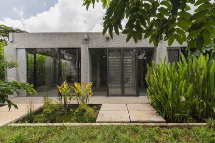 “Interlocking Stone House” by Play Architecture.