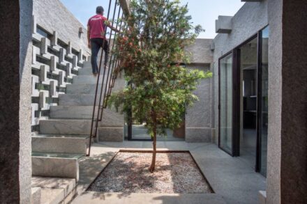 “Interlocking Stone House” by Play Architecture.