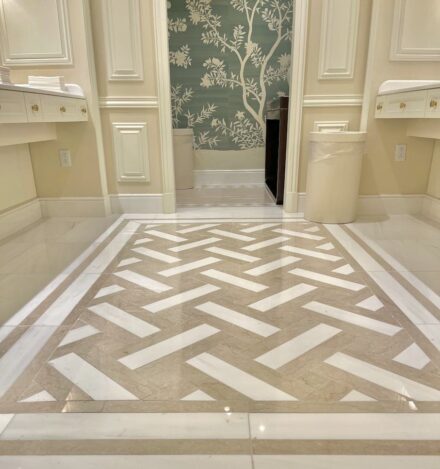CID Award Winners – Design and Installation, Commercial Stone Design: Charleston Place Hotel, Sunray Flooring Company, Charleston, S.C.