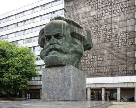 Chemnitz, Karl-Marx-Denkmal (Nischel). Foto: Velvet / Wikimedia Commons