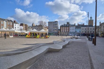 Northampton hat seine Innenstadt neu gestaltet.