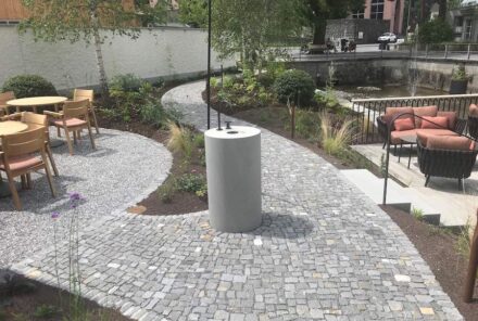 Landscape Architecture Category: Third prize went to VitalGarten for the design of the greenery at the Traube Inn in Buchs in the canton of St. Gallen.