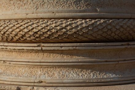 Base of a column of the Temple of Artemis. Photo: Archaeo. Exploration of Sardis/ President and Fellows of Harvard College / Unesco
