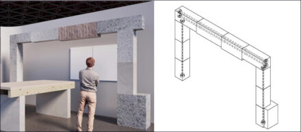 „The Return of Natural Stone“. Designerinnen: Anne Hangebruch (Mark Ammann Architekten), Nerissa Yeung  (GROUPWORK).