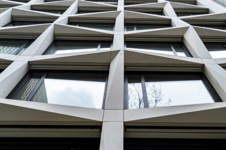 FortySeven & Co office complex by Tek To Nik-Architects in Frankfurt/Main, Germany.