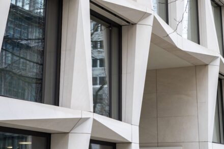FortySeven & Co office complex by Tek To Nik-Architects in Frankfurt/Main, Germany.