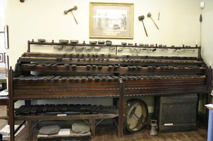 Lithophone at Keswick Museum.