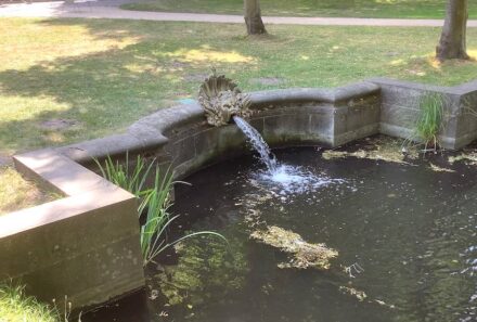 Fountain in a park in Potsdam, Germany. Photo: Peter Becker