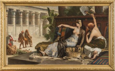 Alexandre Cabanel, 1893: „Kleopatra testet Gifte an zum Tode Verurteilten“ (Cléopatre essayant des poisons sur des condamnés à mort). Galerie Michel Descours. © Galerie Michel Descours/Didier Michalet