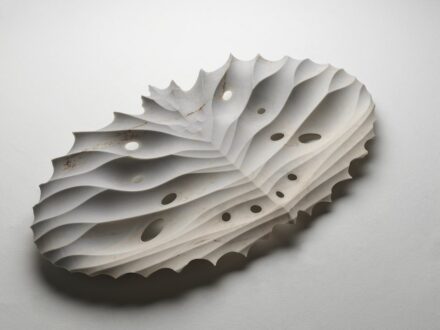 Raffaello Galiotto, “Transizione VII”, 2025, marble Palissandro Reale, 74,5 x 41 x 7,5 cm.