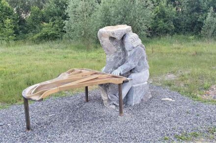 Alfred Mevissen, Alsdorf, Deutschland,: „Alle Menschen werden Brüder“ stellt den ertaubten Beethoven beim Komponieren dar.