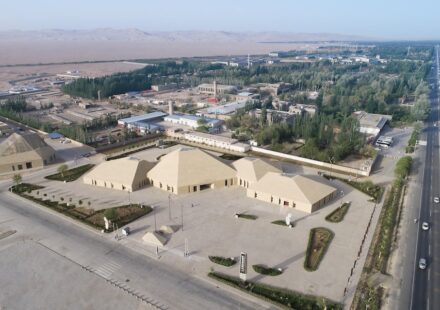 Besucherzentrum für die Stadt Dunhuang.