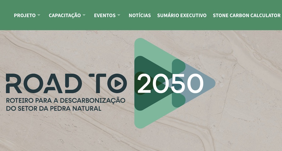 Screenshot der Webpage „ROADto2050“.
