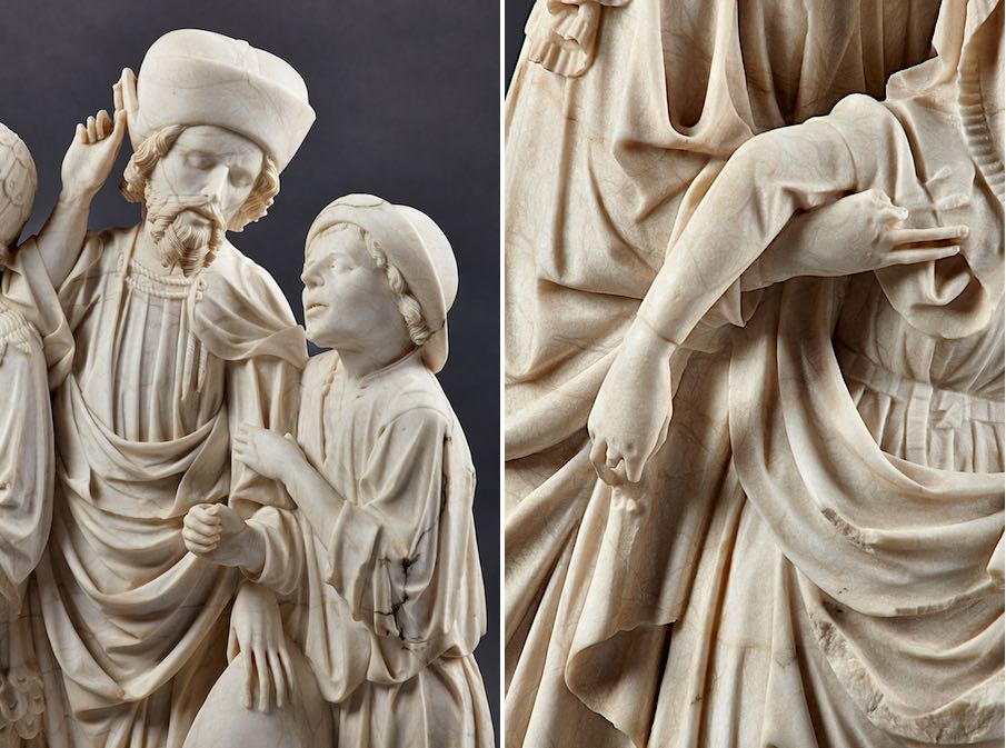 The Crucifixion Altar from Rimini, circa 1430, in the Liebieghaus, Frankfurt/Main, Germany. Photo: Liebieghaus