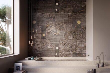 Lithea from Sicily presents “Motus Animi,“ an innovative concept for natural stone wall tiles, designed by Egidio Panzera