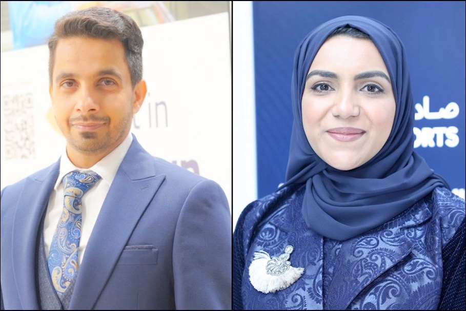 Khalid Al Salehi, Generaldirektor der Madayn-Behörde für Industrieentwicklung, Oman; Lubna Al Harthi, Direktorin der Exportabteilung im Wirtschaftsministerium. Fotos: Oman News Agency