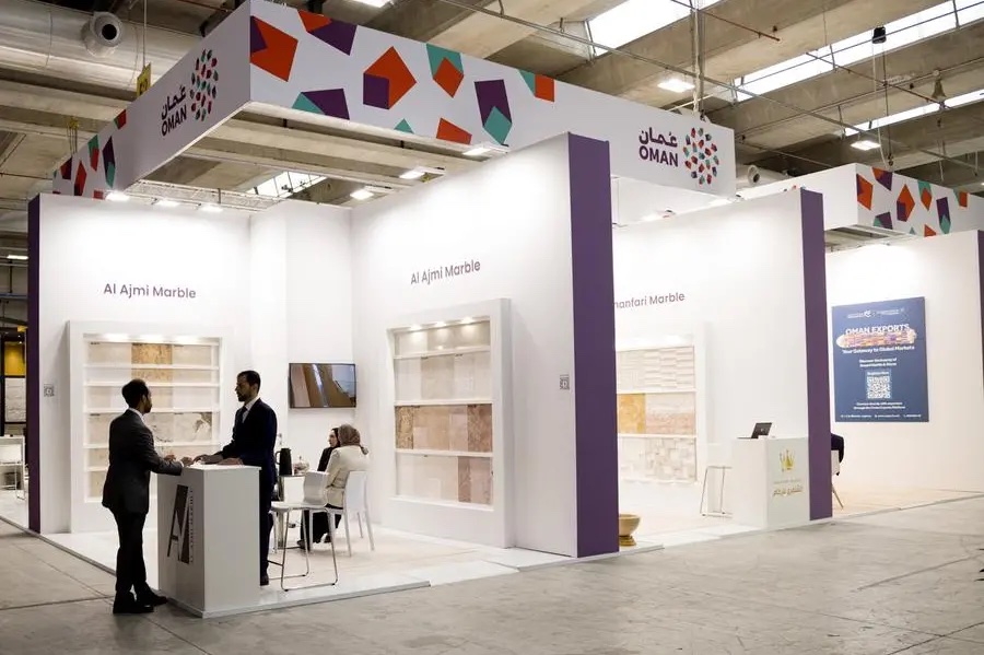 The Sultanate of Oman’s stand at Marmomac 2025. Photo: Oman News Agency