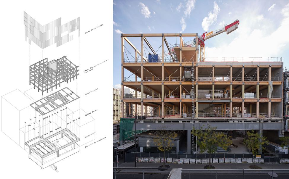 Die Struktur des John W. Boyer Center, Paris. Foto / Rendering: Studio Gang.