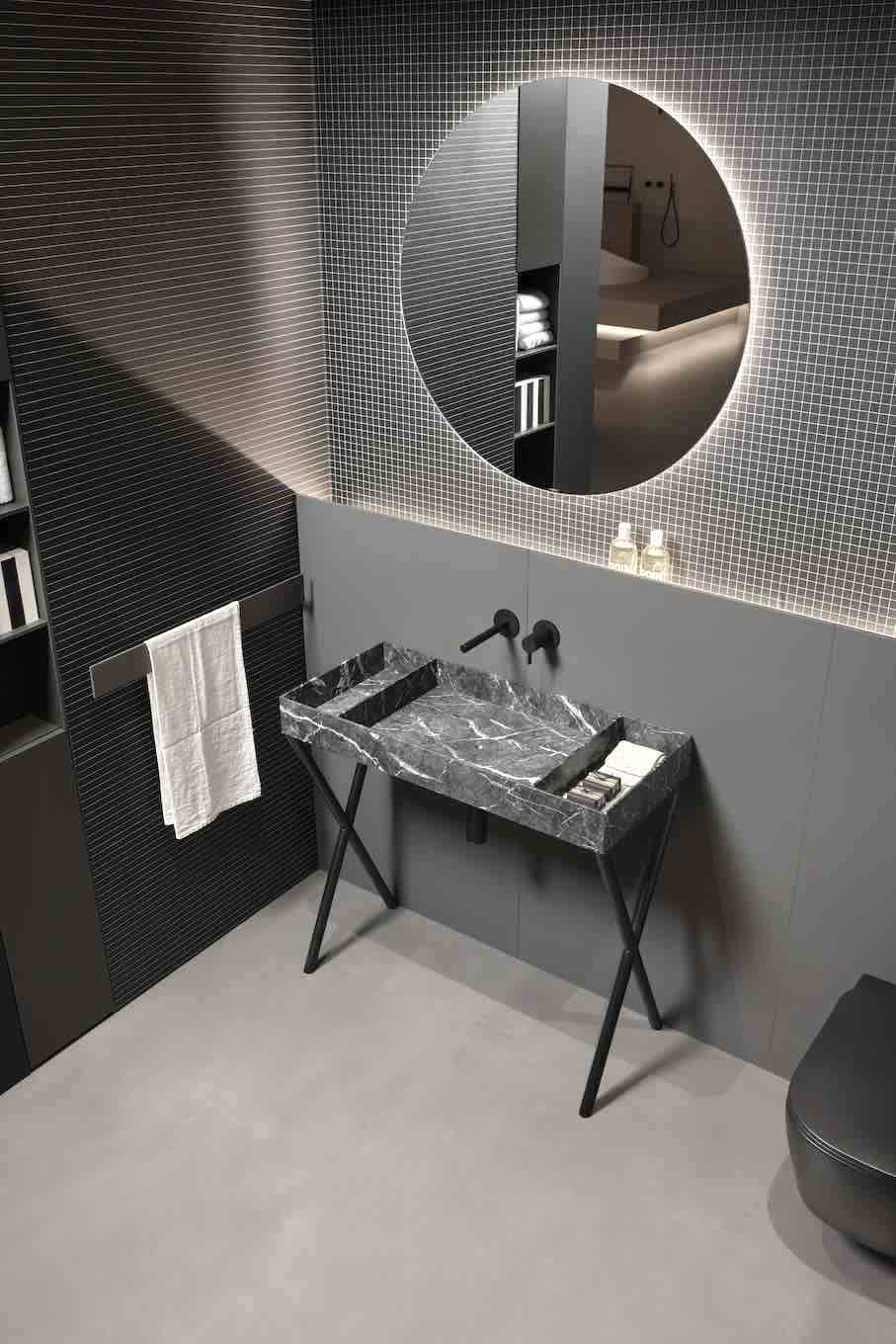 antoniolupi: new console washbasin to the “Nabatei“ collection.