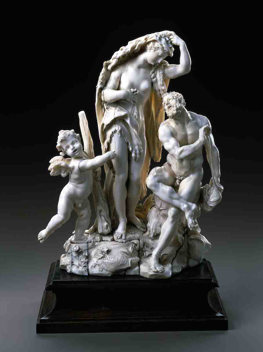 Balthasar Permoser, „Herkules und Omphale“, Dresden um 1700. © Grünes Gewölbe, Staatliche Kunstsammlungen Dresden, Foto: Jürgen Karpinski