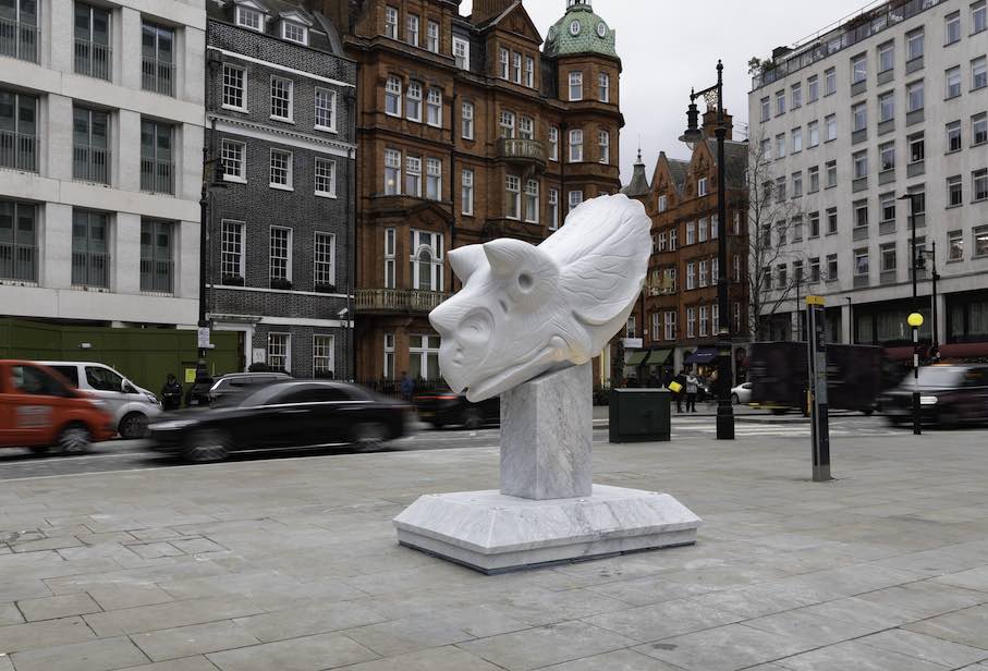 Der „Carrara Triceratops Skull, 2025“. Foto: David Owens