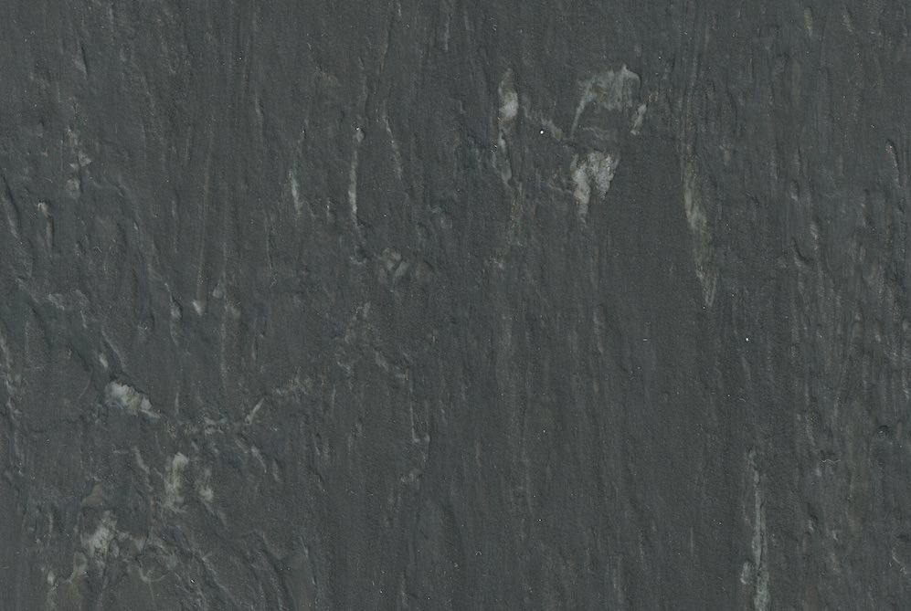 XISTO NEGRO DE FOZ CÔA, a dark gray stone from Portugal, with decorative lighter parts, quarried by Silaco company
