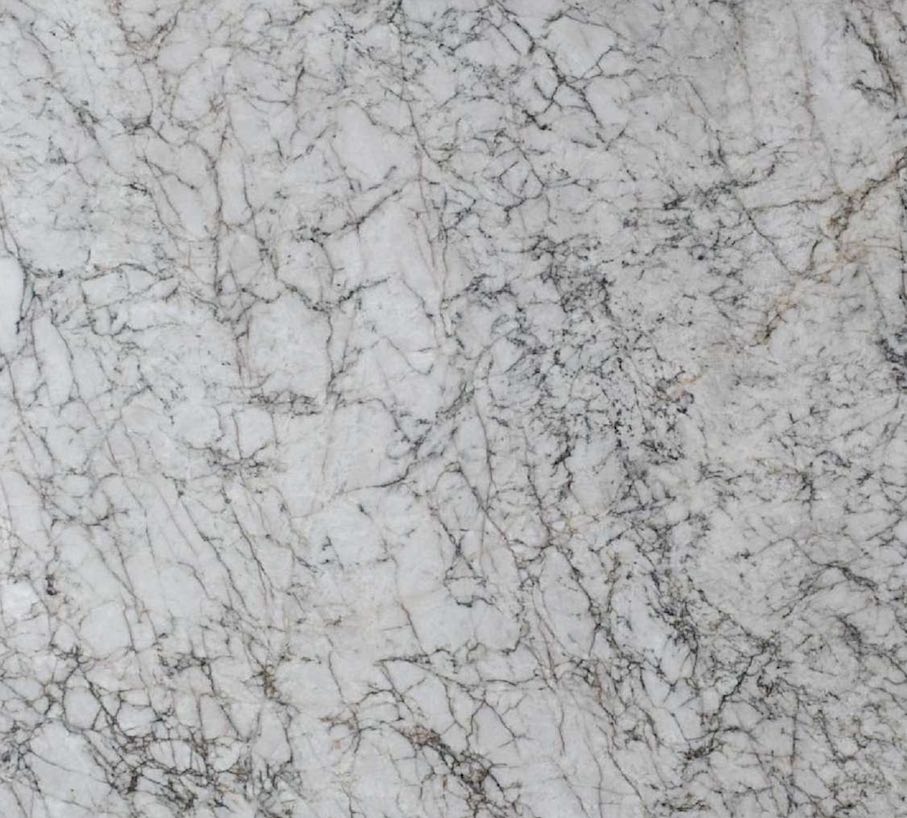The HARPY quartzite, quarried by Brazil’s Quartzblue company, is named after the eagle that hunts high in the dense tangle of branches of the giant rainforest trees