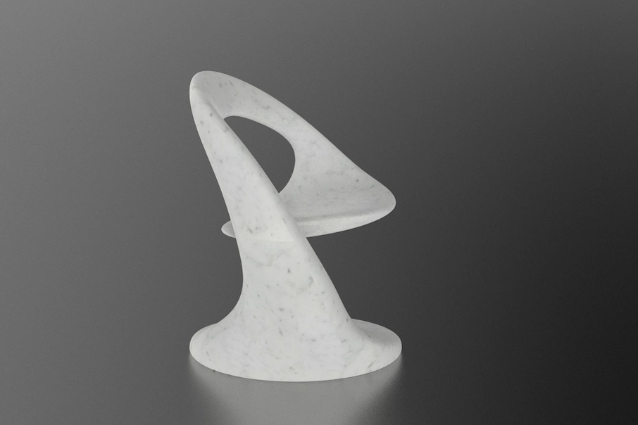 Michel Boucquillon: “Knot Chair.“ Realization: Robot City.