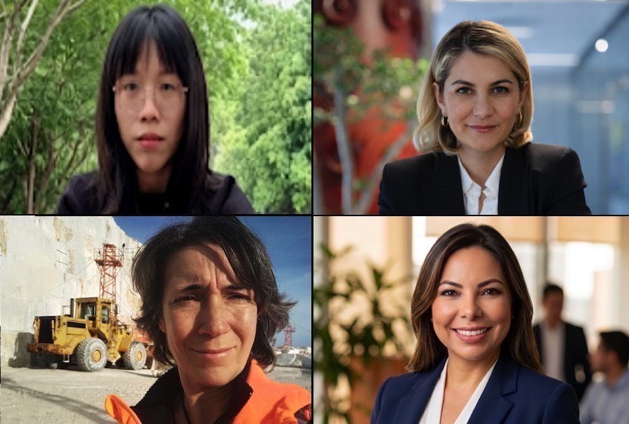 Von links nach rechts: (oben) Serena Tse, Reyhan Sezgin; (unten) Claudia Chiappino, Amanda Francisco.