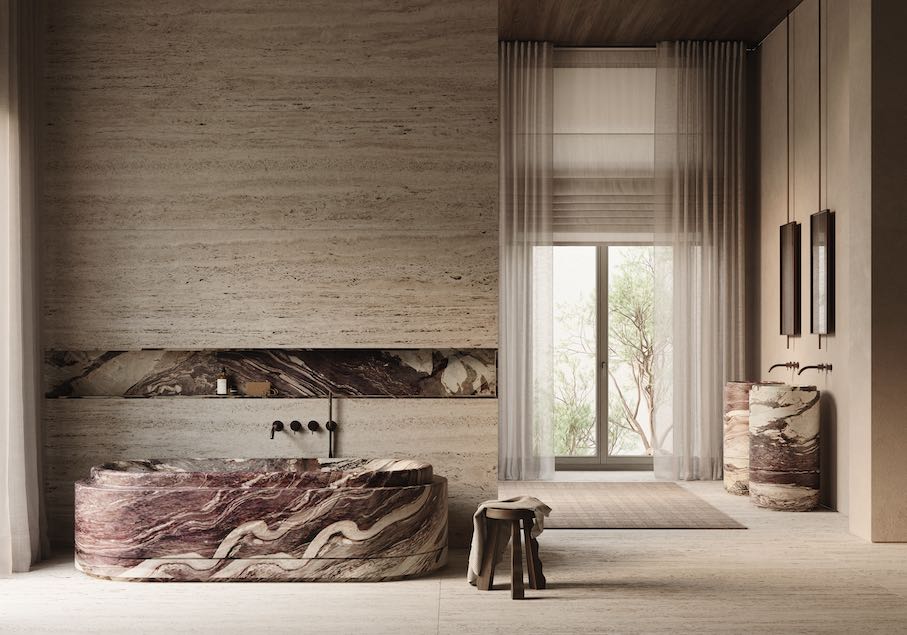 “Tecton“ bathroom collection by Italian company Monitillo 1980 and French architect and designer Félix Millory