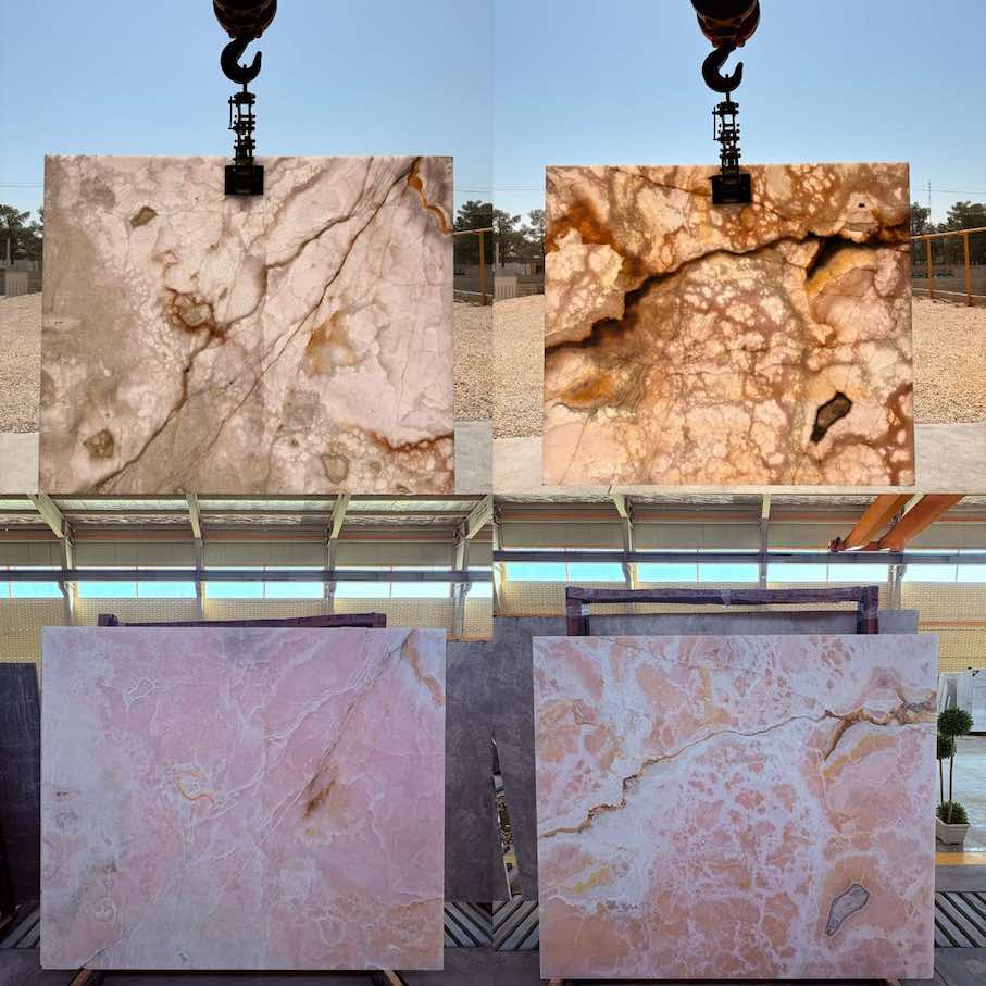 Persian Pink Onyx from Dayan Stone.
